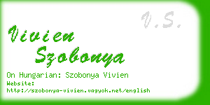 vivien szobonya business card